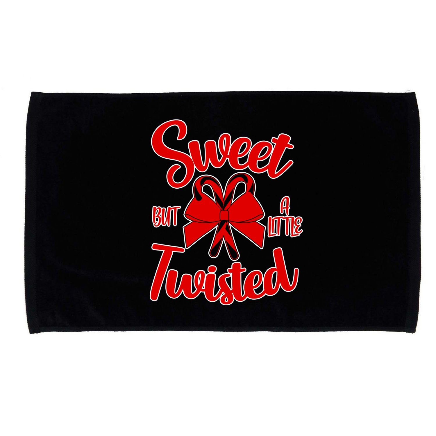 Sweet But A Little Twisted Christmas Microfiber Hand Towel