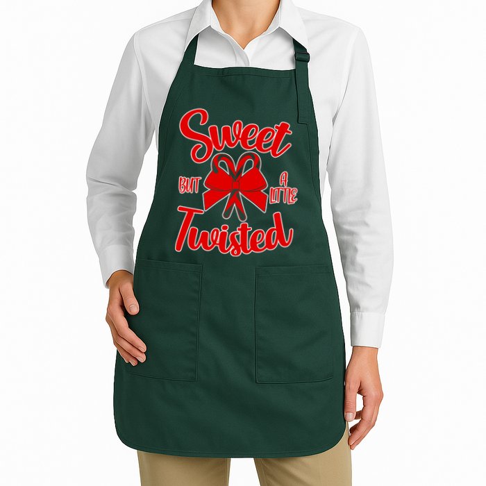 Sweet But A Little Twisted Christmas Apron
