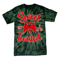 Sweet But A Little Twisted Christmas Tie-Dye T-Shirt