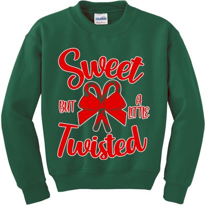 Sweet But A Little Twisted Christmas Kids Sweatshirt