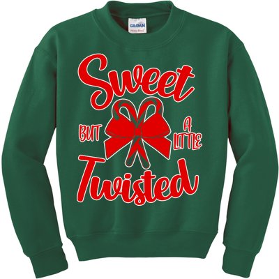 Sweet But A Little Twisted Christmas Kids Sweatshirt