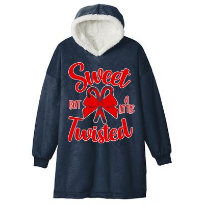 Sweet But A Little Twisted Christmas Hooded Wearable Blanket