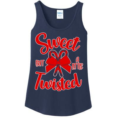 Sweet But A Little Twisted Christmas Ladies Essential Tank