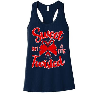 Sweet But A Little Twisted Christmas Women's Racerback Tank