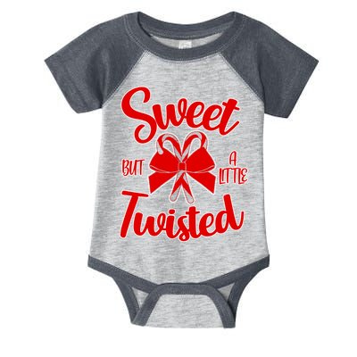 Sweet But A Little Twisted Christmas Infant Baby Jersey Bodysuit