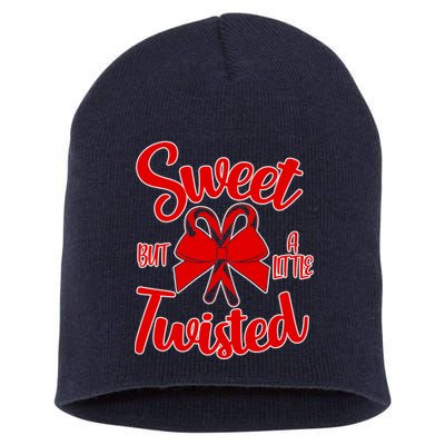 Sweet But A Little Twisted Christmas Short Acrylic Beanie