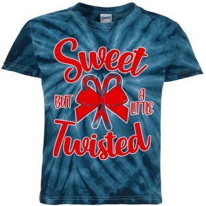 Sweet But A Little Twisted Christmas Kids Tie-Dye T-Shirt