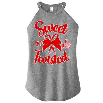 Sweet But A Little Twisted Christmas Women's Perfect Tri Rocker Tank