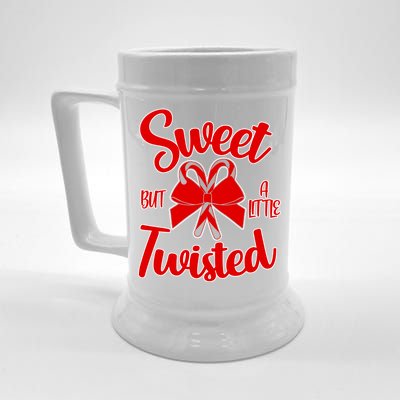 Sweet But A Little Twisted Christmas Beer Stein