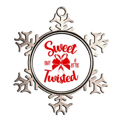 Sweet But A Little Twisted Christmas Metallic Star Ornament