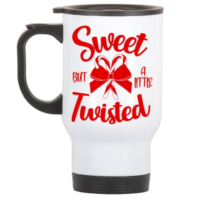 Sweet But A Little Twisted Christmas Stainless Steel Travel Mug