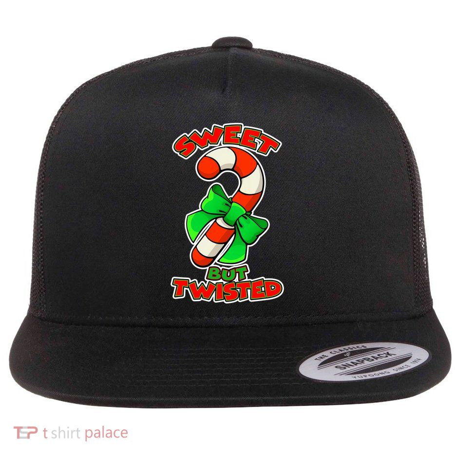 Sweet But Twisted Flat Bill Trucker Hat