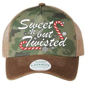 Sweet But Twisted Funny Candy Cane Christmas Legacy Tie Dye Trucker Hat