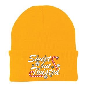 Sweet But Twisted Funny Candy Cane Christmas Knit Cap Winter Beanie