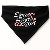 Sweet But Twisted Funny Candy Cane Christmas USA-Made Doggie Bandana