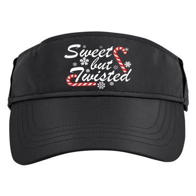 Sweet But Twisted Funny Candy Cane Christmas Adult Drive Performance Visor