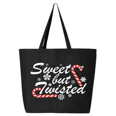 Sweet But Twisted Funny Candy Cane Christmas 25L Jumbo Tote