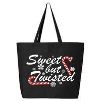 Sweet But Twisted Funny Candy Cane Christmas 25L Jumbo Tote