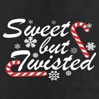 Sweet But Twisted Funny Candy Cane Christmas 25L Jumbo Tote