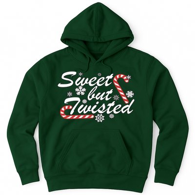 Sweet But Twisted Funny Candy Cane Christmas Hoodie