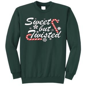 Sweet But Twisted Funny Candy Cane Christmas Sweatshirt