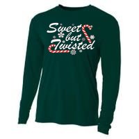 Sweet But Twisted Funny Candy Cane Christmas Cooling Performance Long Sleeve Crew