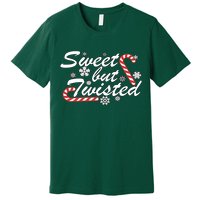 Sweet But Twisted Funny Candy Cane Christmas Premium T-Shirt