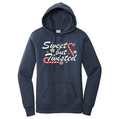 Sweet But Twisted Funny Candy Cane Christmas Women's Pullover Hoodie