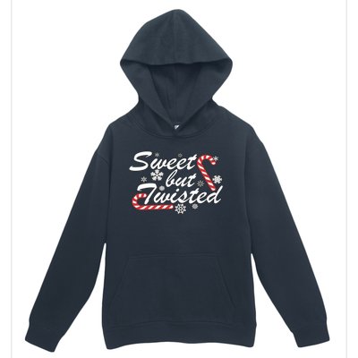 Sweet But Twisted Funny Candy Cane Christmas Urban Pullover Hoodie