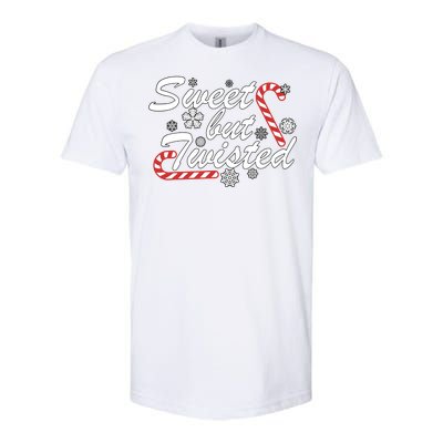 Sweet But Twisted Funny Candy Cane Christmas Softstyle® CVC T-Shirt