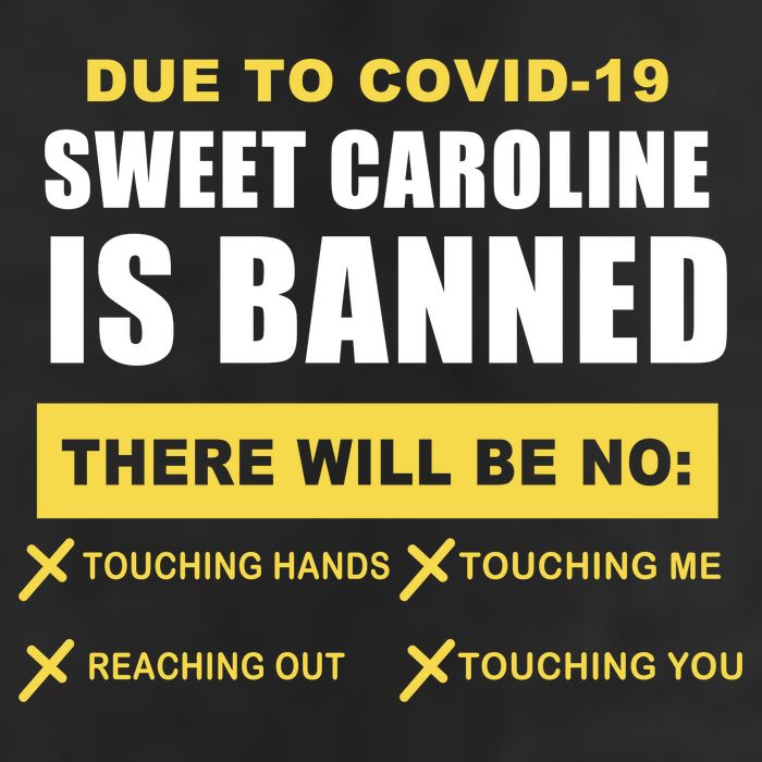 Sweet Caroline Is Banned Funny Pandemic  Adult Drive Performance Visor
