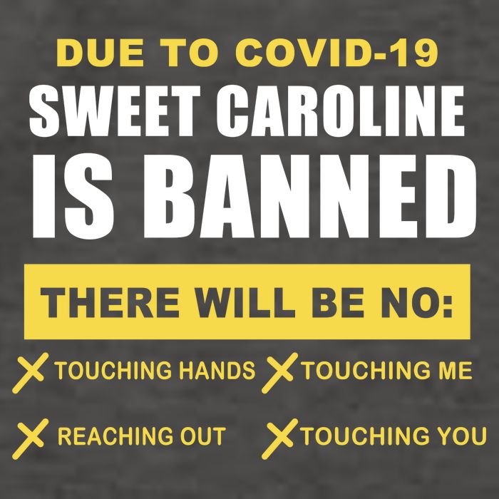 Sweet Caroline Is Banned Funny Pandemic  Vector Backpack