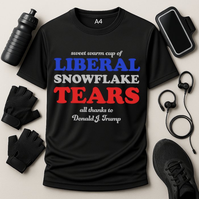 Sweet Cup Of Liberal Snowflake Tears Cooling Performance Crew T-Shirt