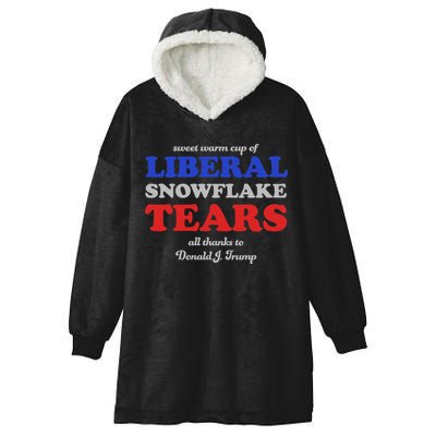 Sweet Cup Of Liberal Snowflake Tears Hooded Wearable Blanket