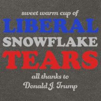 Sweet Cup Of Liberal Snowflake Tears Cotton Canvas Backpack