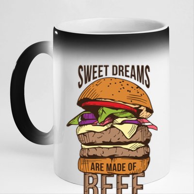 Sweet Dreams Are Made Of Beef 11oz Black Color Changing Mug