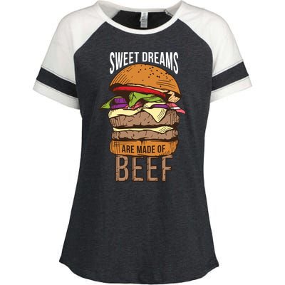 Sweet Dreams Are Made Of Beef Enza Ladies Jersey Colorblock Tee