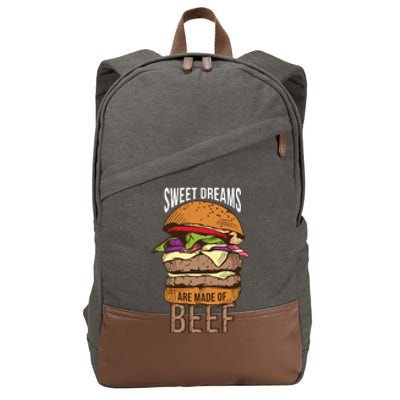 Sweet Dreams Are Made Of Beef Cotton Canvas Backpack