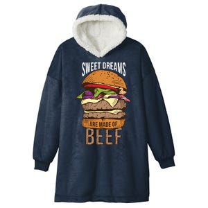 Sweet Dreams Are Made Of Beef Hooded Wearable Blanket