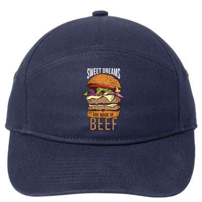 Sweet Dreams Are Made Of Beef 7-Panel Snapback Hat