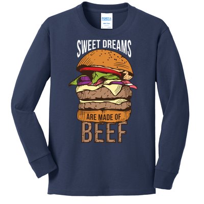 Sweet Dreams Are Made Of Beef Kids Long Sleeve Shirt