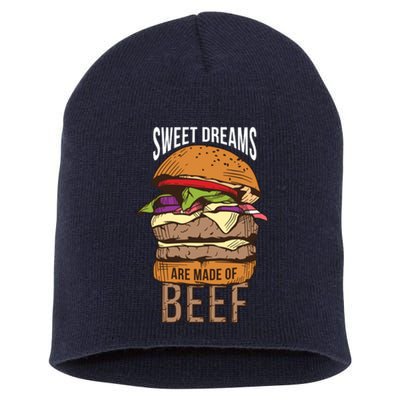 Sweet Dreams Are Made Of Beef Short Acrylic Beanie