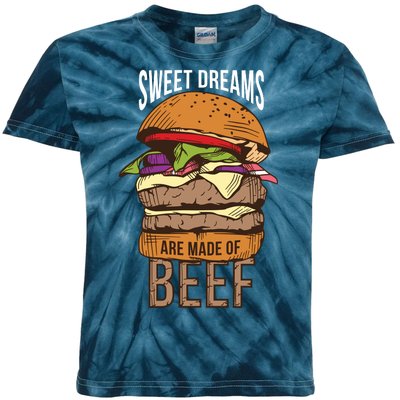 Sweet Dreams Are Made Of Beef Kids Tie-Dye T-Shirt