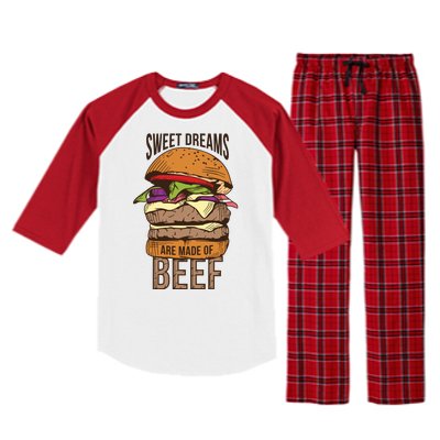 Sweet Dreams Are Made Of Beef Raglan Sleeve Pajama Set