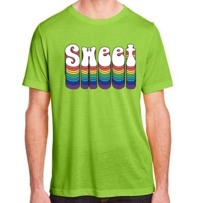 Sweet Groovy Retro 70's Style Adult ChromaSoft Performance T-Shirt