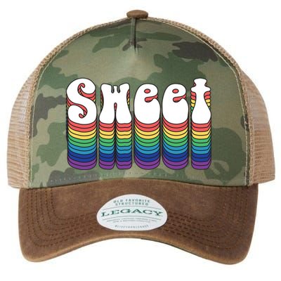 Sweet Groovy Retro 70's Style Legacy Tie Dye Trucker Hat