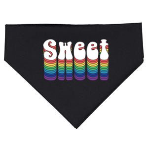 Sweet Groovy Retro 70's Style USA-Made Doggie Bandana