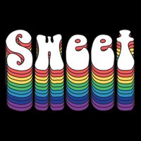 Sweet Groovy Retro 70's Style USA-Made Doggie Bandana