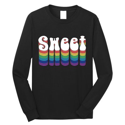 Sweet Groovy Retro 70's Style Long Sleeve Shirt