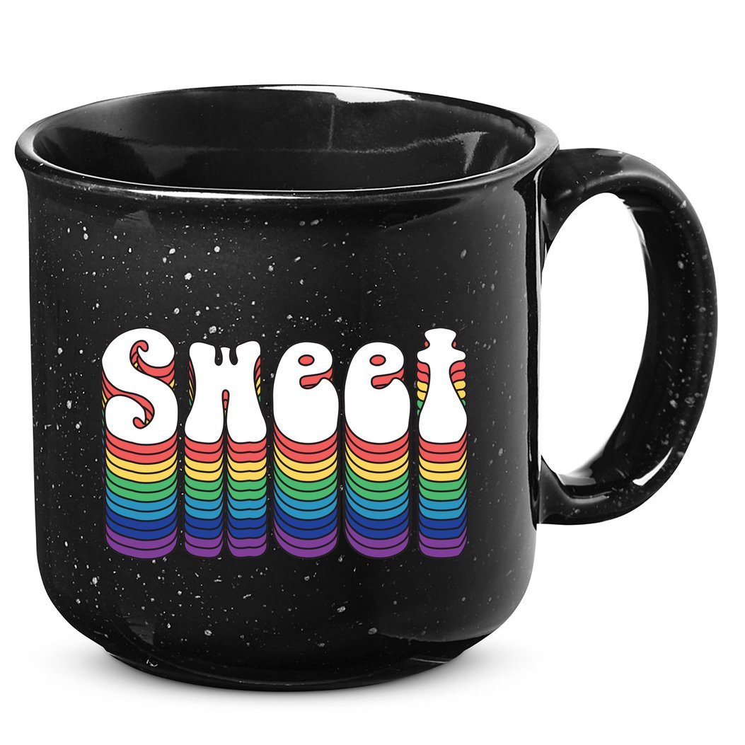 Sweet Groovy Retro 70's Style 15oz Campfire Ceramic Mug